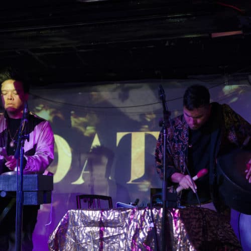 Electronic-tribal music duo Datu perform at Night Camp on August 18 (Photo: Nam-An Dinh).