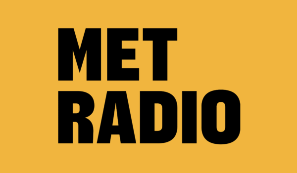 MetRadio logo in yellow